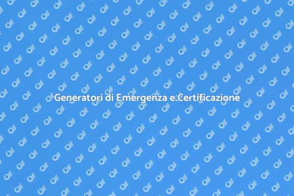 Generatori di Emergenza e Sostenibilità