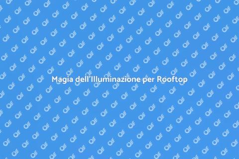 Noleggia Illuminazione per Rooftop Bar