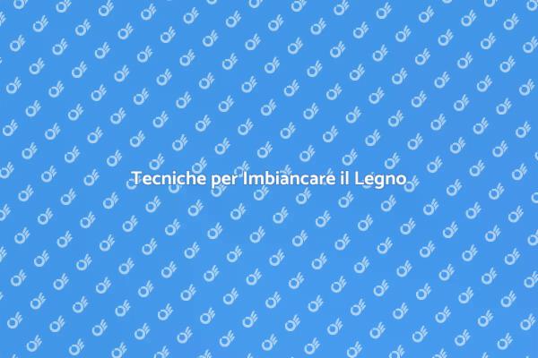 Imbiancatura: Trasforma il Tuo Legno