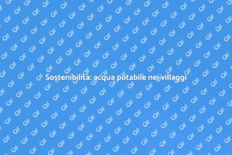 Depurazione Acqua per Villaggi Turistici