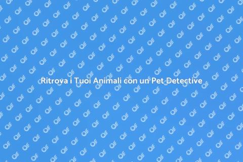 Servizio Completo di Pet Detective