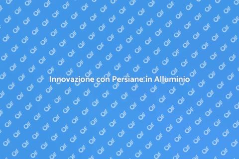 Persiana a Pacchetto in Alluminio