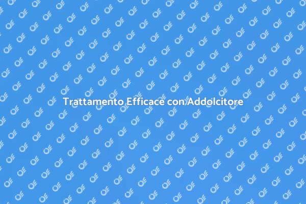Addolcitore d'Acqua: Soluzione Sostenibile