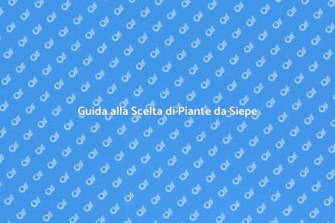 Piante da Siepe ad Alta Densità