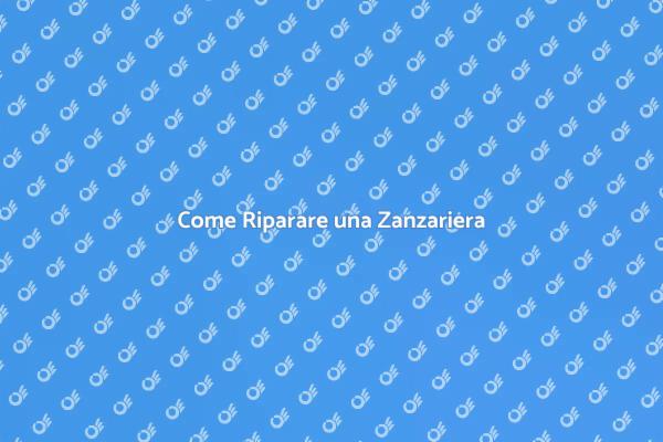 Riparazione Facile di Zanzariere