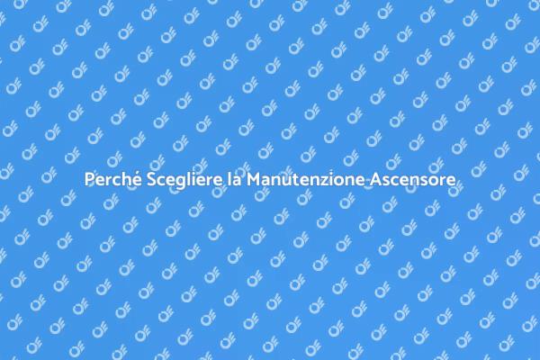 Manutenzione Ascensore: Sicurezza Prima di Tutto