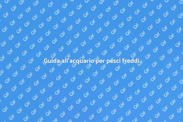 L'arte di un acquario per pesci freddi