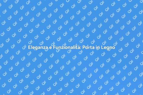 Porta in Legno per Esterno di Design