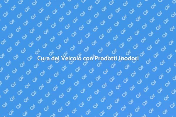 Pulizia Auto: Scelta Sostenibile Inodore