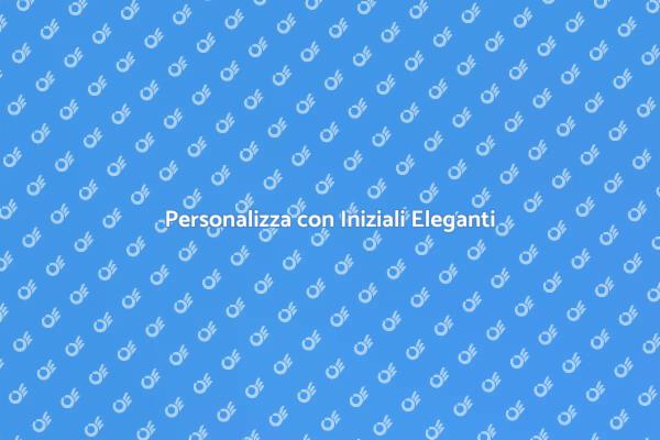 Iniziali: Personalizza Oggetti Speciali