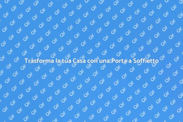 Innovazione e Stile: Porte a Soffietto
