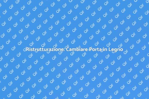 Rinnovare il Tuo Spazio con una Porta
