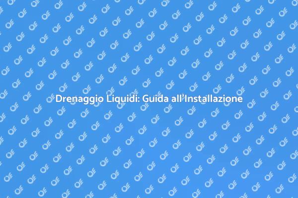 Installazione Efficiente Drenaggio Casa