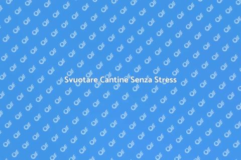 Svuotare Cantine in Modo Professionale