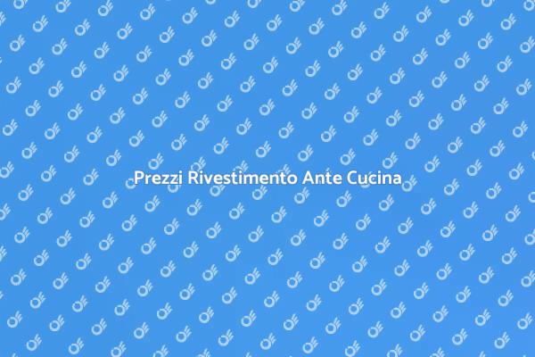 Ristrutturazione Cucina: Costi Ante