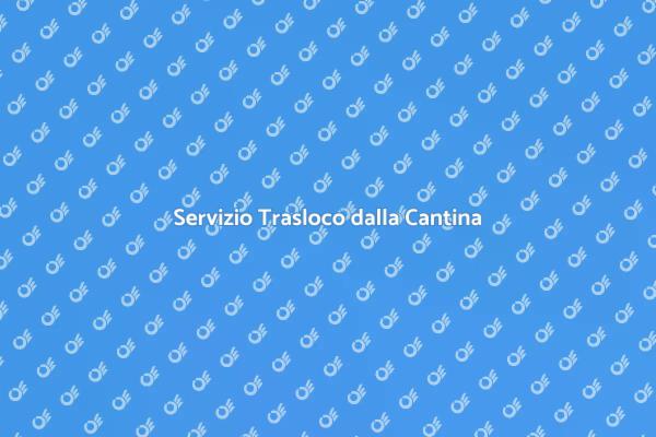 Trasloco Semplice dalla Cantina