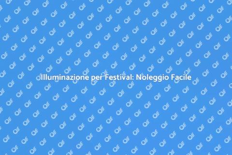 Noleggiare Set di Illuminazione per Eventi