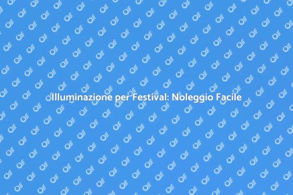 Illumina il Tuo Evento con Stile