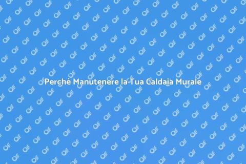 Manutenzione Caldaia Murale Essenziale