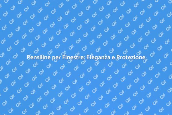 Pensilina: un tocco di stile per la tua casa