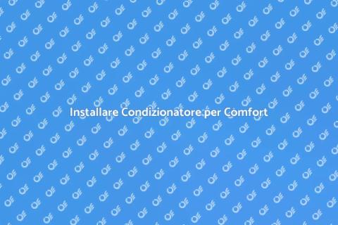 Montare Condizionatore Nuova Costruzione