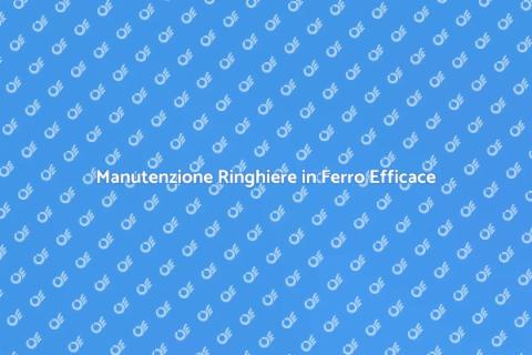 Proteggere Ringhiere in Ferro da Ruggine