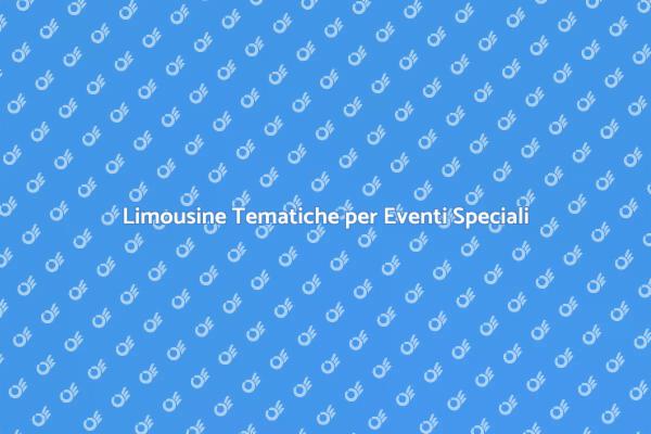 Limousine con Tema per Occasioni Uniche
