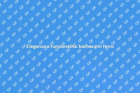 Bacheca da parete in ferro battuto