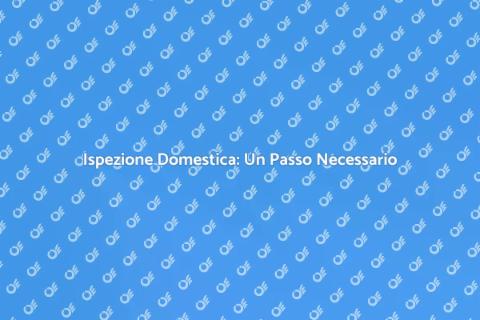 Ispezione Domestica: Proteggi la Tua Casa
