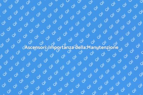 Manutenzione Ascensori Edifici Pubblici