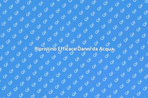Ripristinare Danni da Acqua in Casa