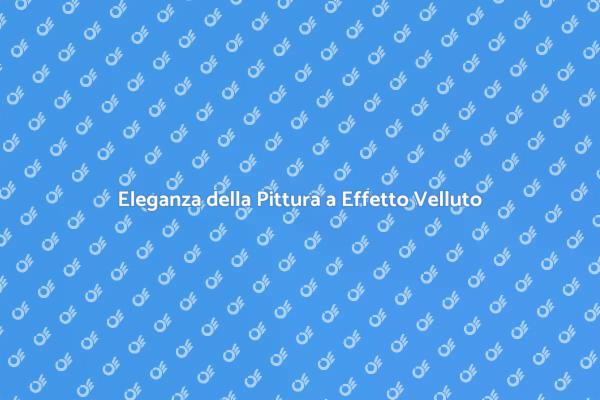 Pittura Vellutata per Interni Eleganti