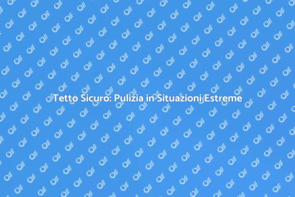 Pulizia Tetto: Necessità in Estreme Condizioni