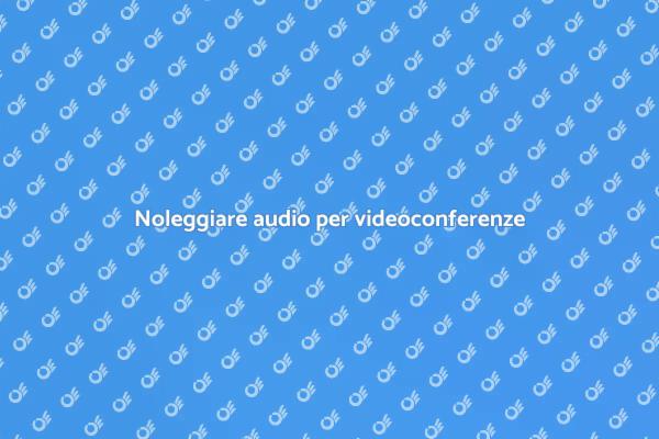 Apparecchiature audio per videoconferenze