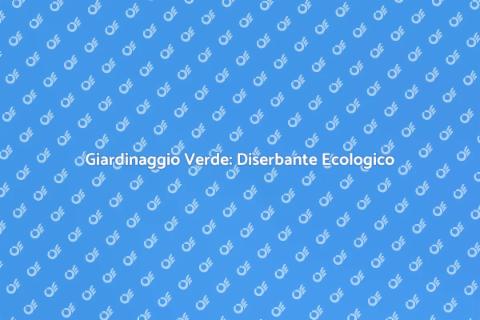 Diserbante Ecologico per Prati Sostenibili