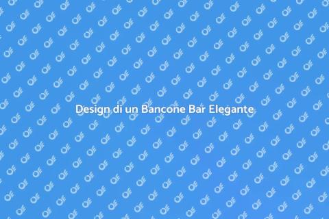 Bancone Bar in Legno Intarsiato