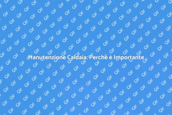 Guida alla Manutenzione della Caldaia