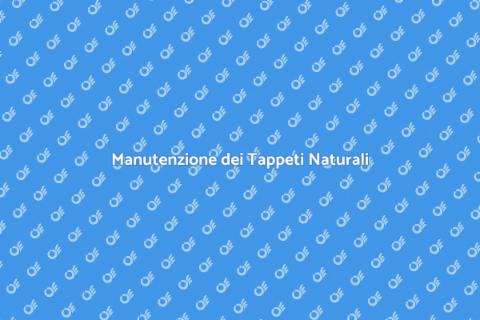 Pulizia Tappeti in Fibra Naturale