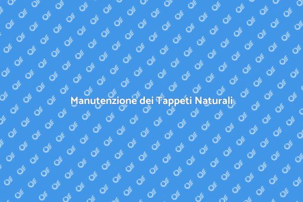 Come Pulire i Tappeti in Fibra Naturale