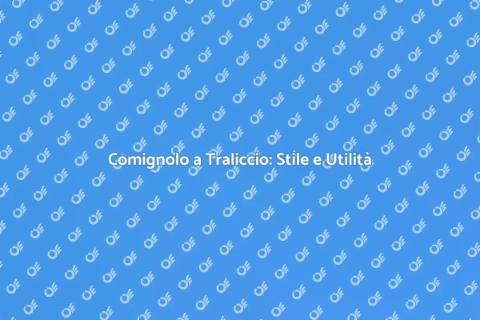 Comignolo a Traliccio: Eleganza e Funzionalità