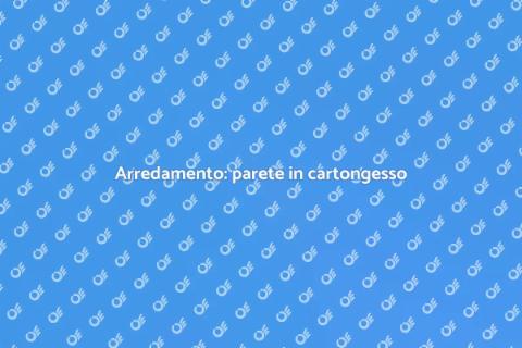 Parete attrezzata in cartongesso