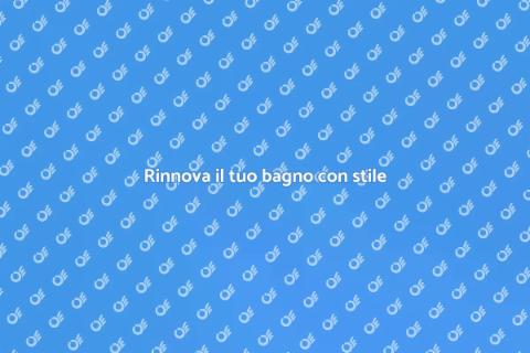 Mobile bagno sospeso moderno e chic