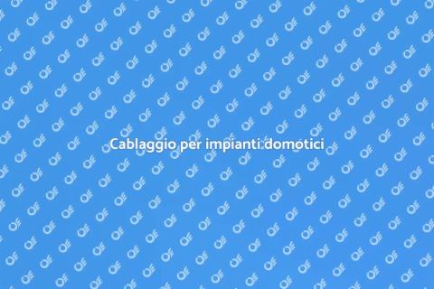 Installazione cablaggio domotico