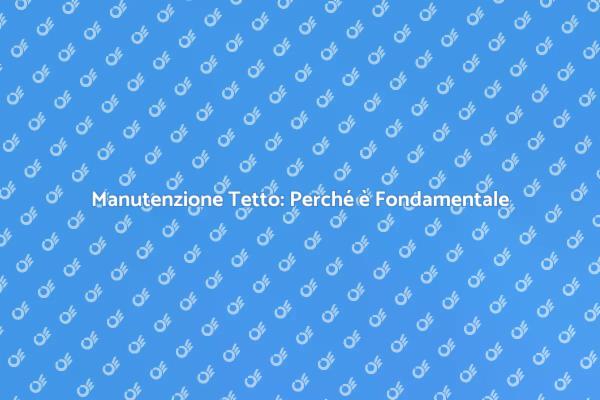 Perché Pulire il Tetto è Cruciale