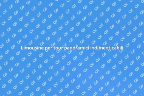 Noleggiare una limousine per tour