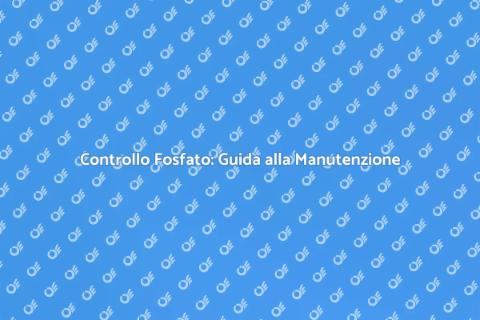 Manutenzione Sistemi di Controllo Piscina