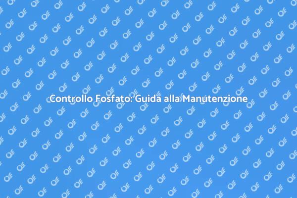Importanza del Controllo Fosfato in Piscina
