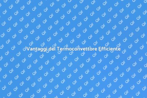 Termoconvettore: Calore e Risparmio
