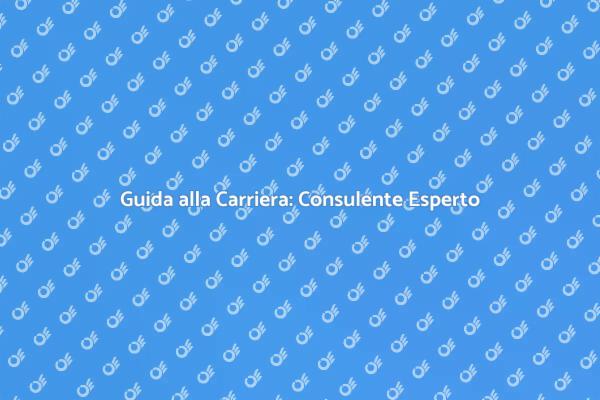 Il tuo Percorso con un Consulente Esperto