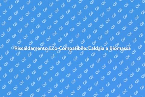 Caldaia a Biomassa: Sostenibilità e Risparmio